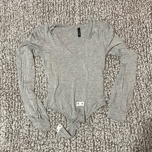 FYEO Gray Long Sleeve Body Suit - Picture 1 of 5